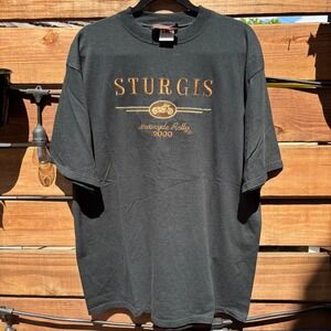 TSC West T-Shirt Mens XL Black Pre-owned Sturgis Motorcycle Rally Embroidered